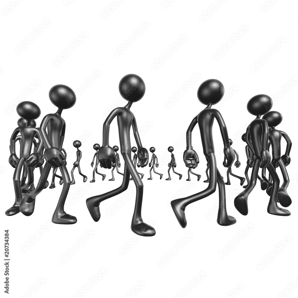 Walking In Circles Stock Illustration Adobe Stock