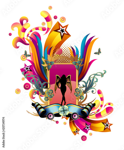 estrellas abstractas en vector