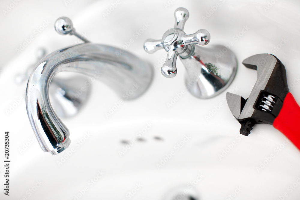 Bath. Wrench. Plumling