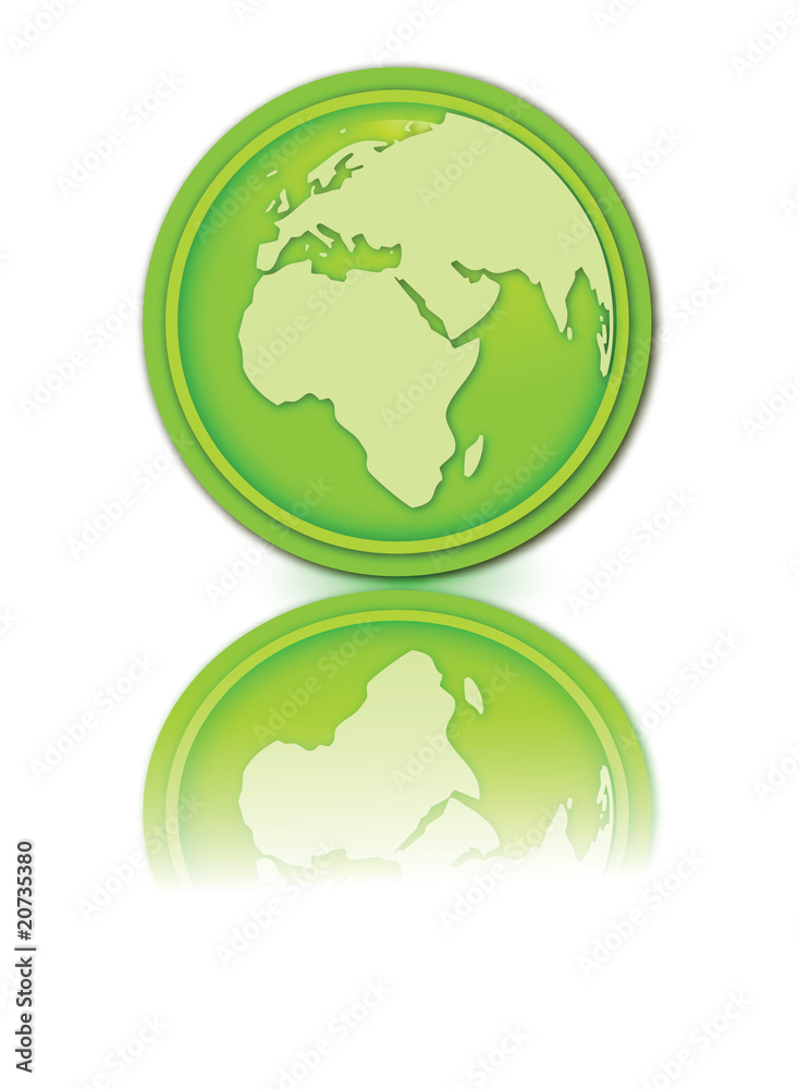 Green globe vector Green globe vector