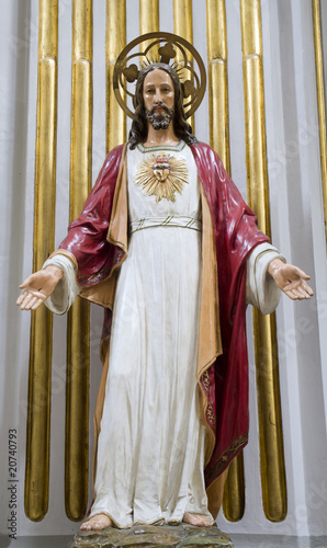 heart of Christ - wood statue
