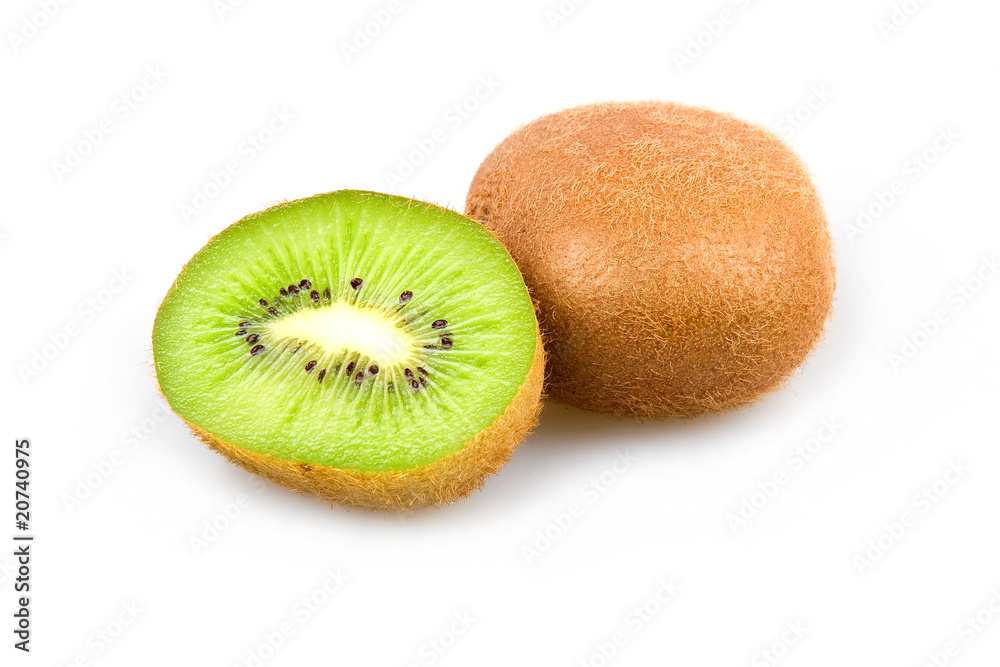 Ripe Sliced Kiwi Fruit Isolated Ripe Sliced Kiwi Fruit Isolated