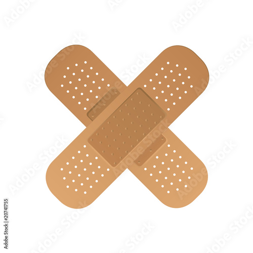 crossed plasters