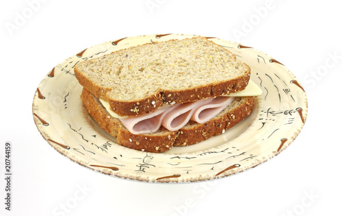 Turkey and cheese sandwich