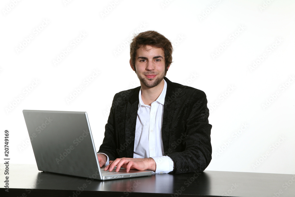 man and computer man and computer
