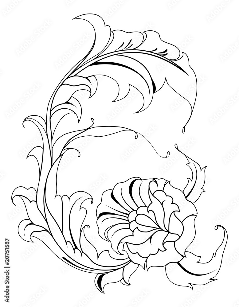 Obraz premium floral elements for design