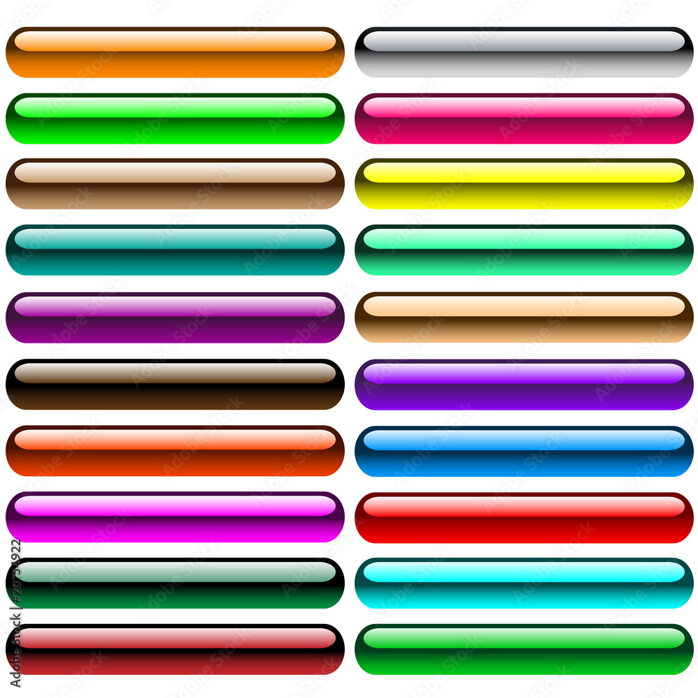 Glossy gel web buttons