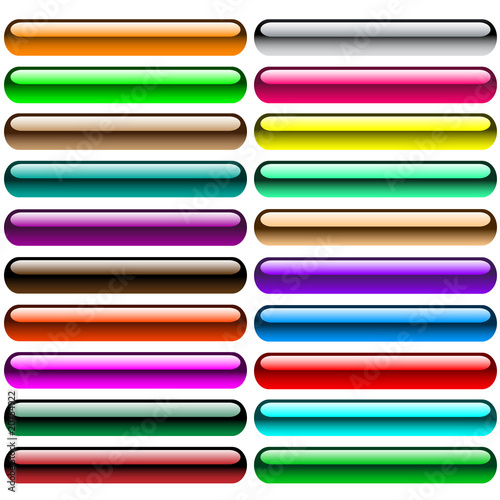 Glossy gel web buttons