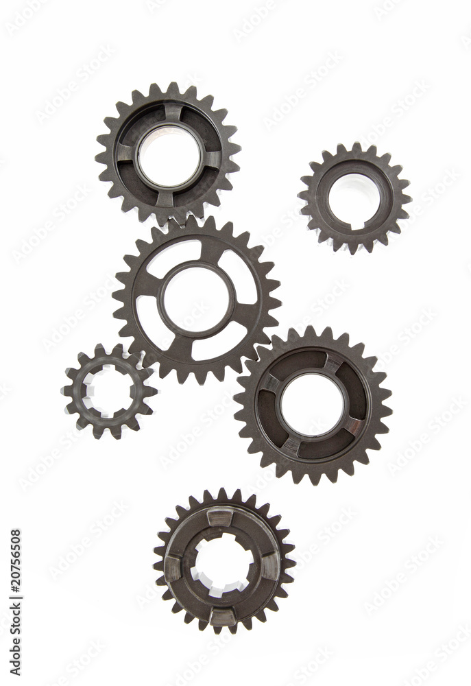 Large Interlocking metal gears. Large Interlocking metal gears.