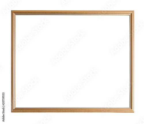 Modern thin gold picture frame