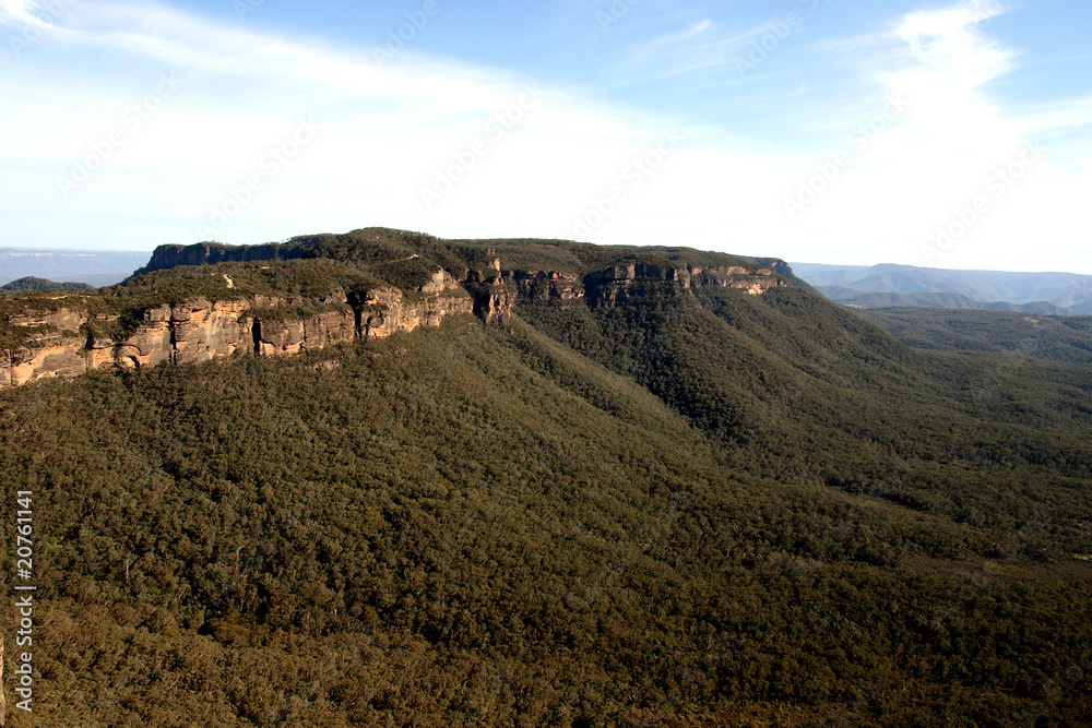 The Blue Mountains of New South Wales, Australia.