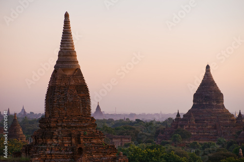 Bagan at Sunset, Myanmar.