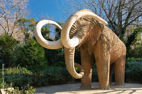 Photography Mammoth statue in Parc de la Ciutadella in Barcelona, Spain