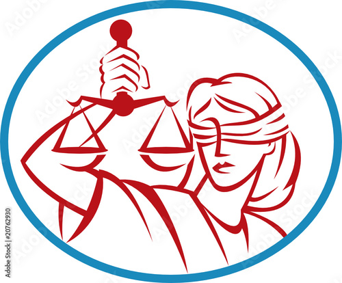 Lady holding up scales of justice