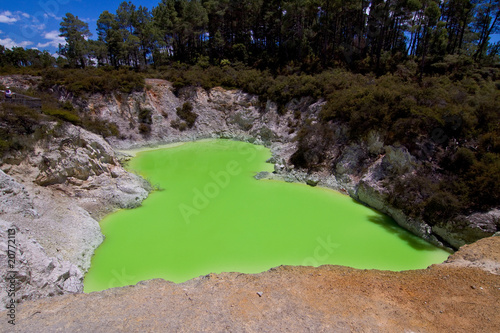 Green Volcanic Lake