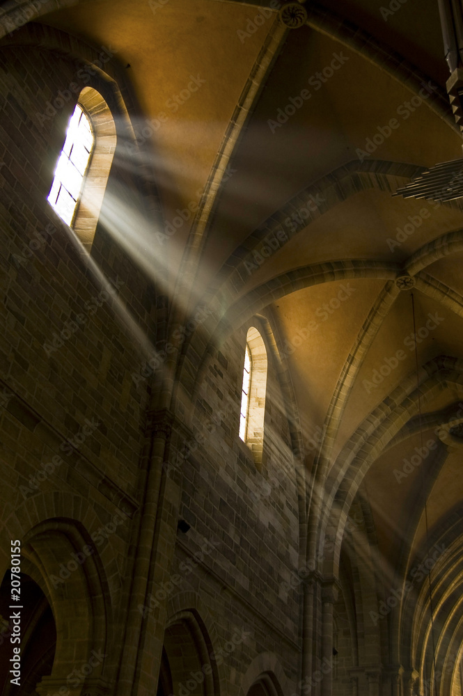 Fototapeta premium celestial effect in the Bamberg Cathedral