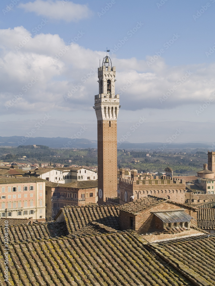 Ciudad histórica de Siena, Italia