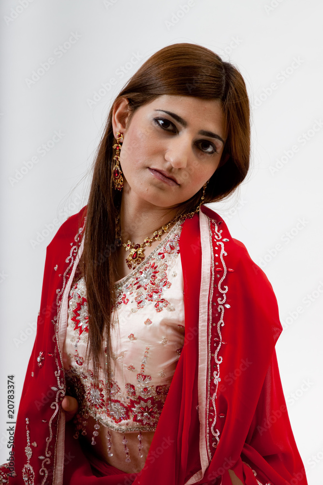 Traditionally dressed Indian woman Traditionally dressed Indian woman