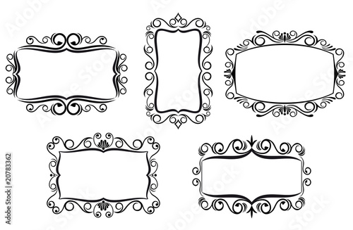 Vintage frame for design