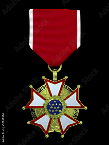 3d render legion of merit medal