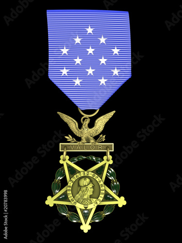 3d render Army medal of honor