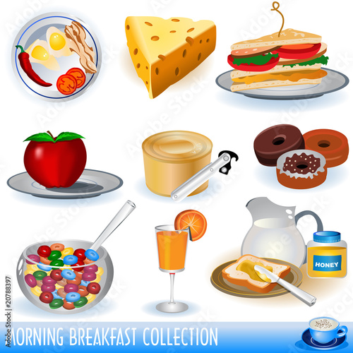 Breakfast icons