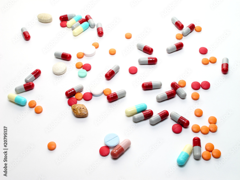 Pills scattered Pills scattered
