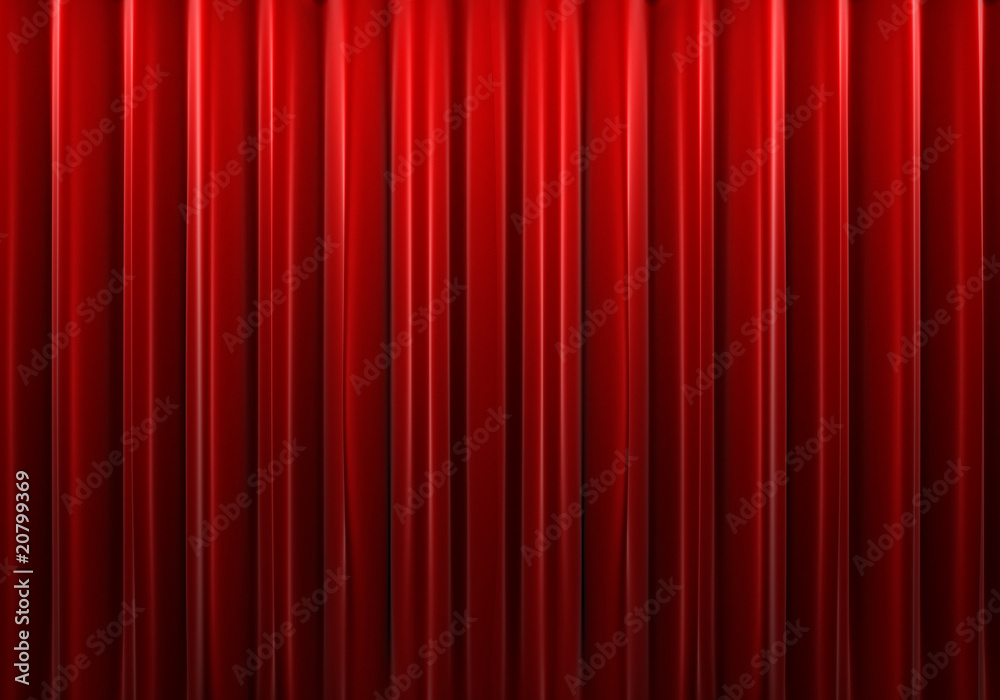 Red theater curtain