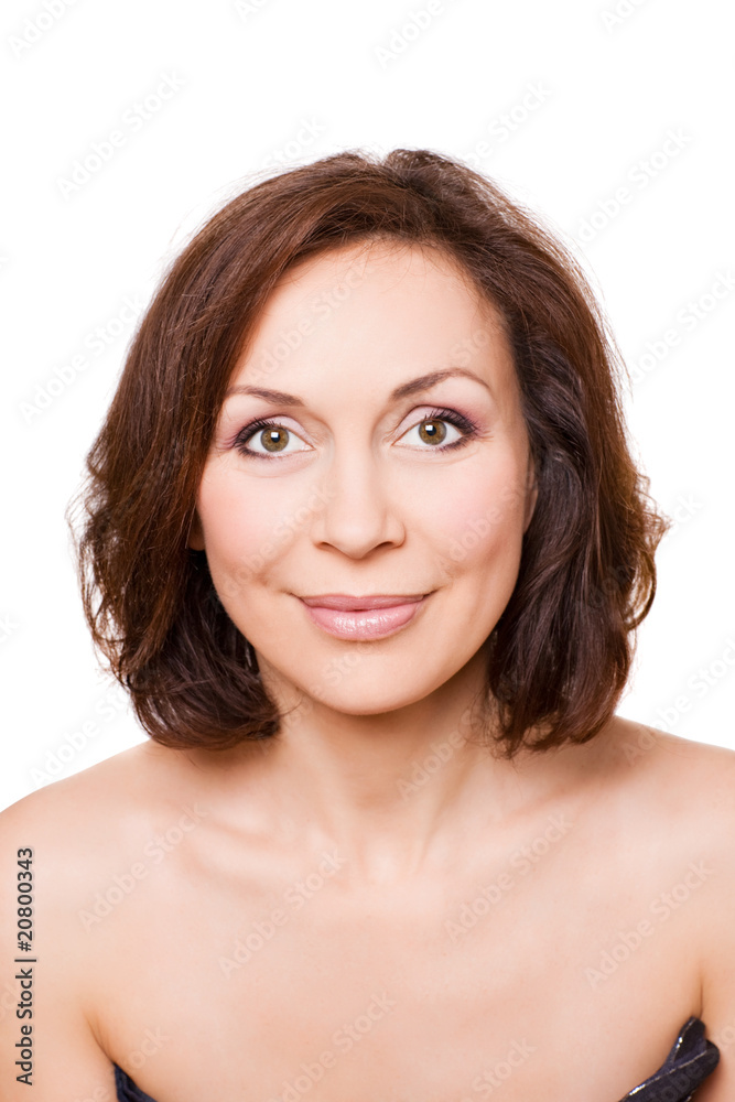 portrait of professional model without make-up portrait of professional model without make-up