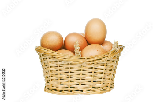 Wallpaper Mural Eggs in wicker basket Torontodigital.ca