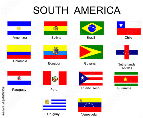 List of all flags of South America  countries