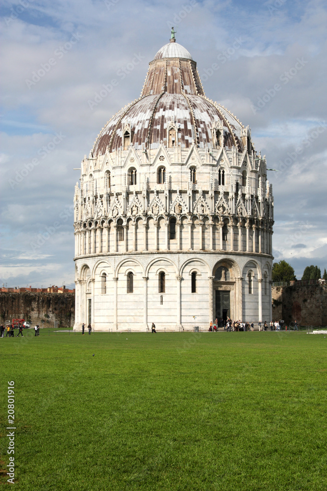 Pisa baptistery, UNESCO world heritage site