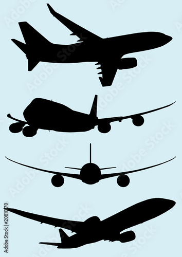 Silhouettes d'Avions