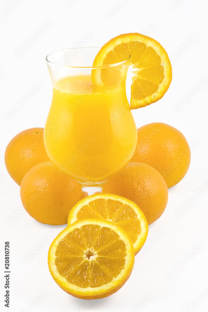 A glass of fresh orange juice ( & clipping path ) A glass of fresh orange juice ( & clipping path )
