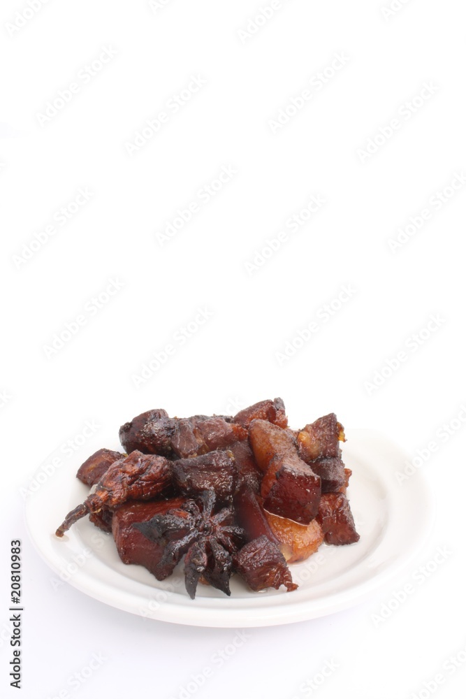Caramelized pork with star anise and cardamom / 红烧肉 Caramelized pork with star anise and cardamom / 红烧肉