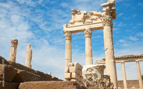 Trajan temple in Pergamon Turkey