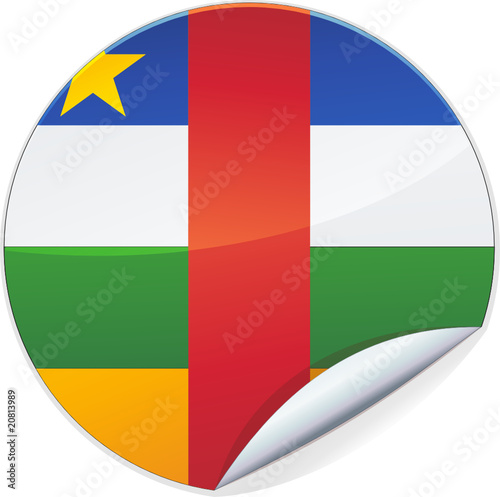 Sticker de la République centrafricaine (détouré)