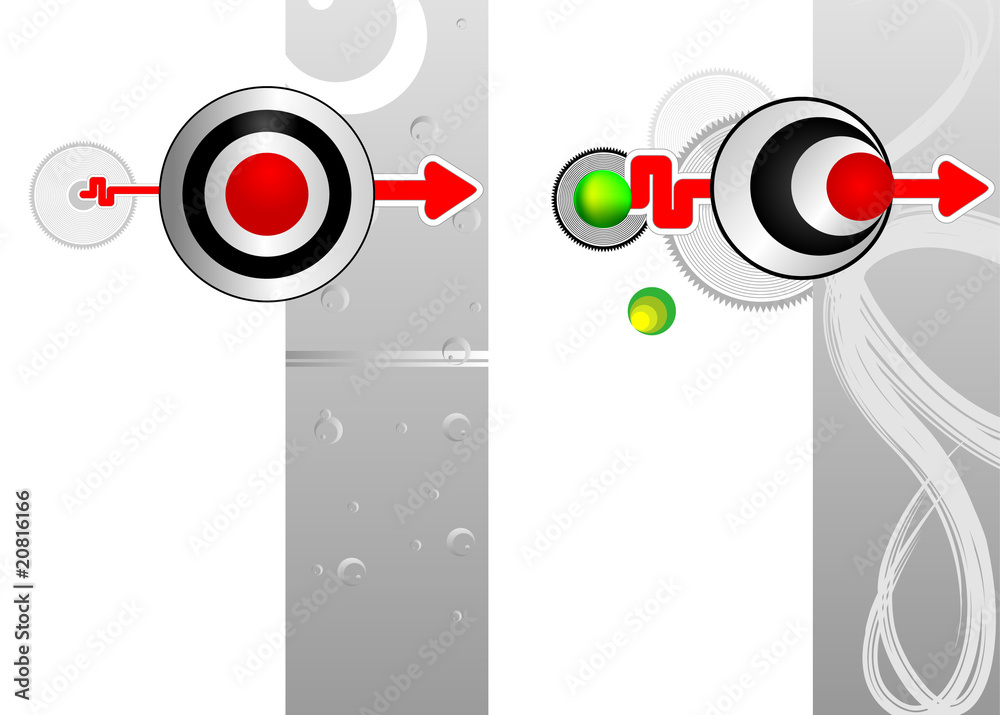 Obraz premium Two abstract background