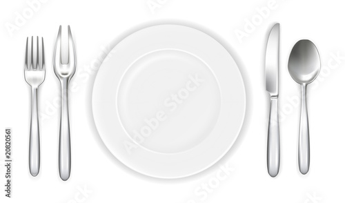 White place setting
