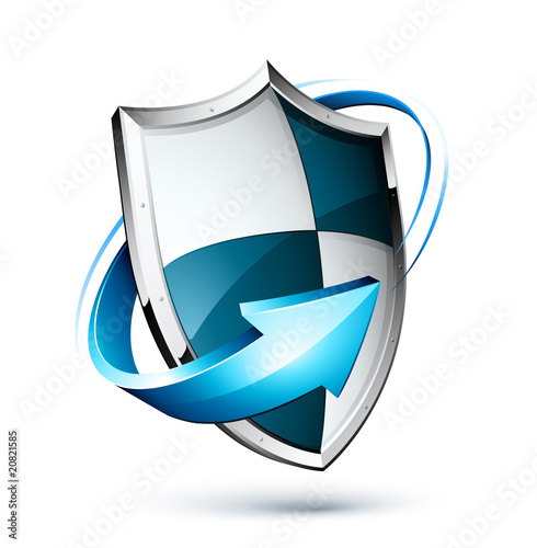 concept bouclier sécurité protection