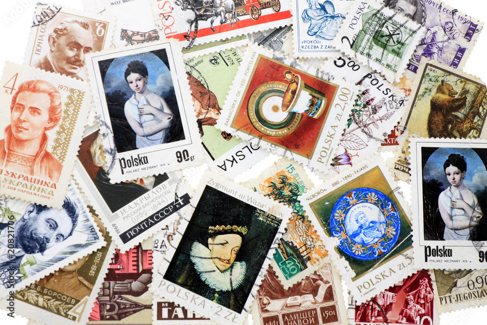 collection postage stamp