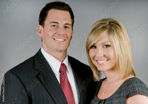 Foto Attractive business partners