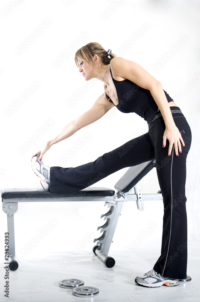 Obraz premium Girl working out