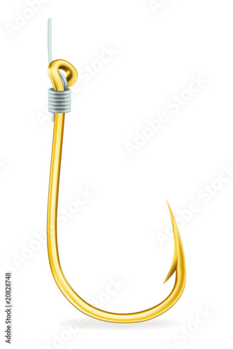 Gold Fishing Hook