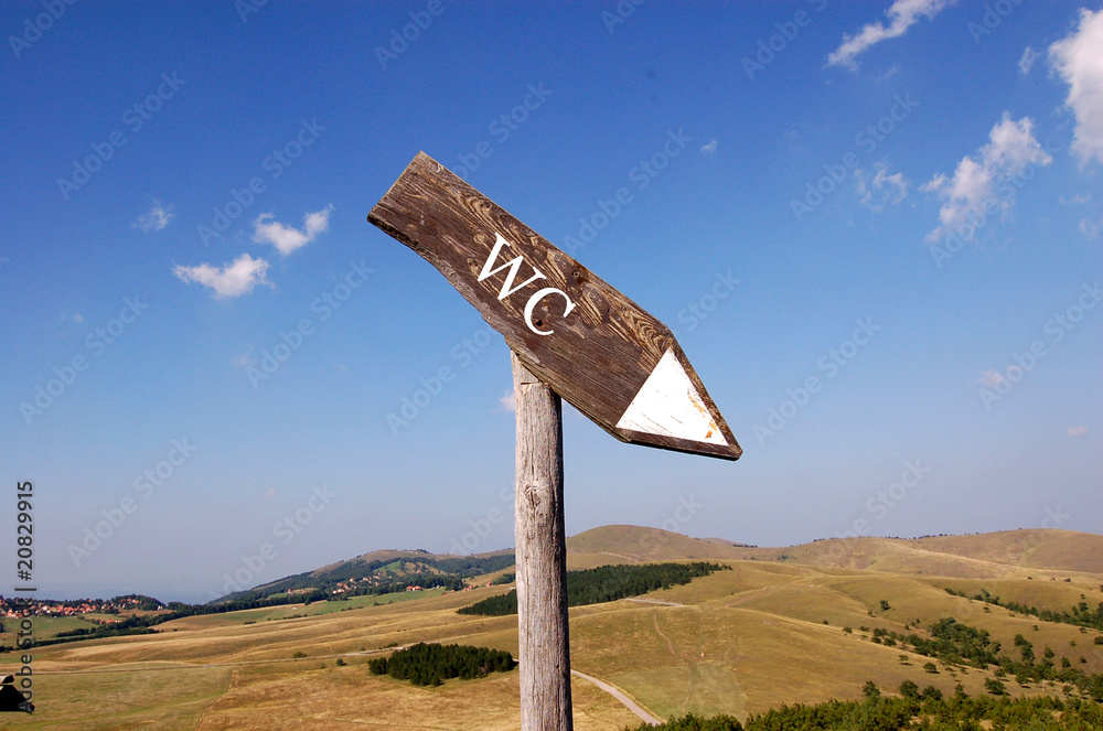 wc sign wc sign