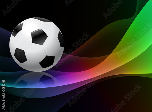 Soccer Ball on Light Background