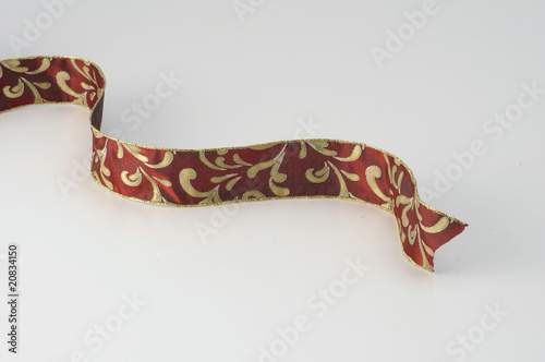 gold and red ribbon