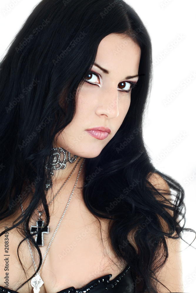 portrait of the girl in Gothic style