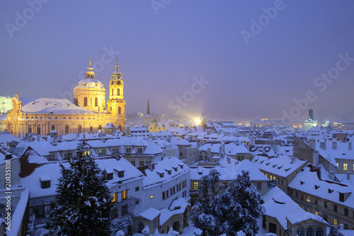 Canvas Print prague in winter