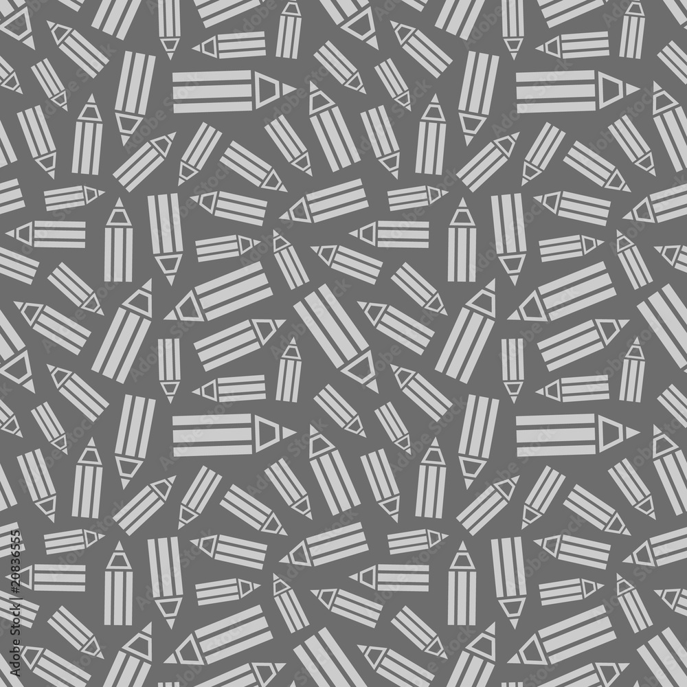 Seamless background with pencil symbol. Seamless background with pencil symbol.